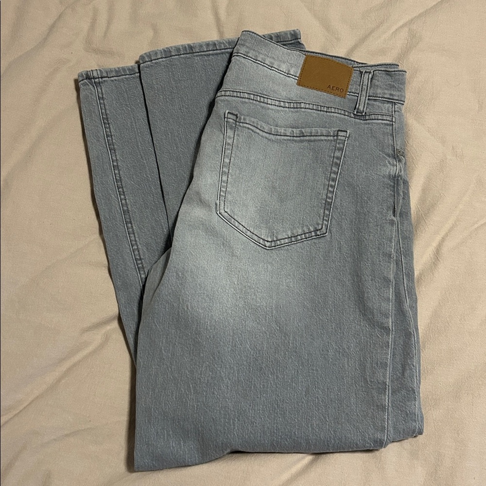 Aeropostale Low Rise Baggy Grey Jeans